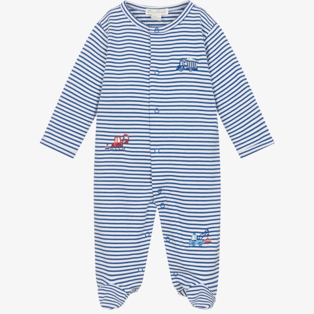 Kissy Kissy BOYS BLUE PIMA COTTON BUILDING SITE NWOT